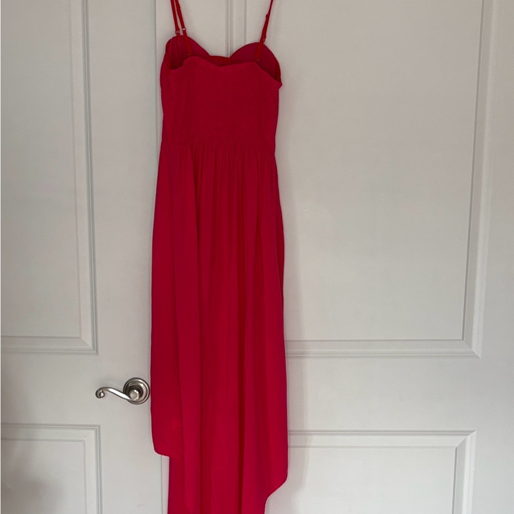 Xhilaration Vibrant Pink High Low Dress